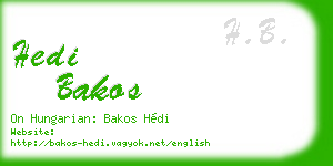 hedi bakos business card